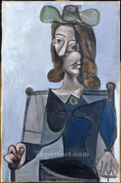 Busto de mujer con sombrero bleubis 1944 Pablo Picasso Pinturas al óleo